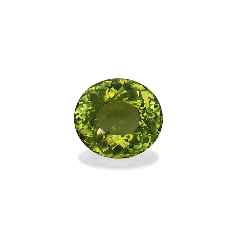 Kupfer-Turmalin lengte OVAL Limettengrün 14.35 karaten