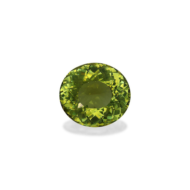 OVAL-cut Cuprian Tourmaline Lime Green 14.35 carats