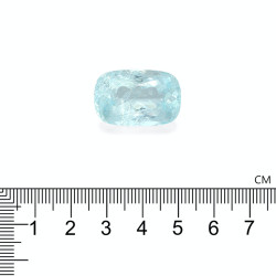 Paraiba Toermalijn Kussen Geslepen Hemelsblauw 31.90 karaat