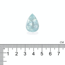 Paraiba Toermalijn Peer Geslepen Hemelsblauw 21.86 karaat