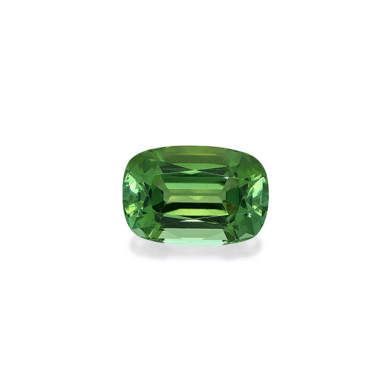 Tourmaline Verte taille COUSSIN Cotton Green 11.47 carats