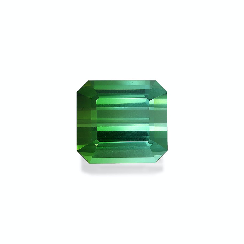RECTANGULAR-cut Green Tourmaline Forest Green 32.07 carats