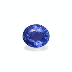 蓝宝石 taille 椭圆形 蓝色 5.62 carats