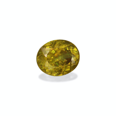OVAL-cut Sphene Lemon Yellow 4.76 carats