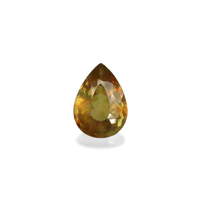 Pear-cut Sphene Lemon Yellow 4.95 carats