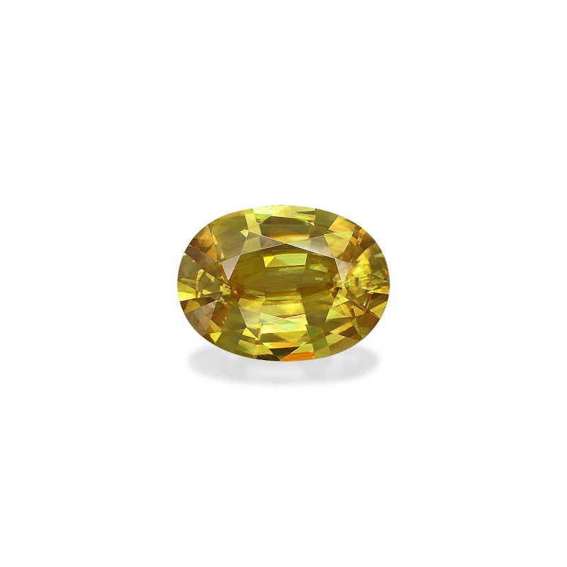 OVAL-cut Sphene Lemon Yellow 8.19 carats