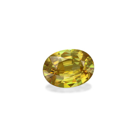 OVAL-cut Sphene Lemon Yellow 8.19 carats