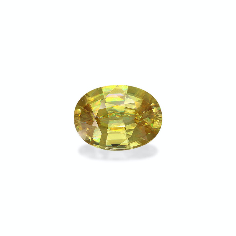 OVAL-cut Sphene Lemon Yellow 8.70 carats
