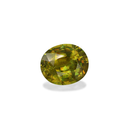 钛鈦矿 taille 椭圆形 绿色 5.23 carats