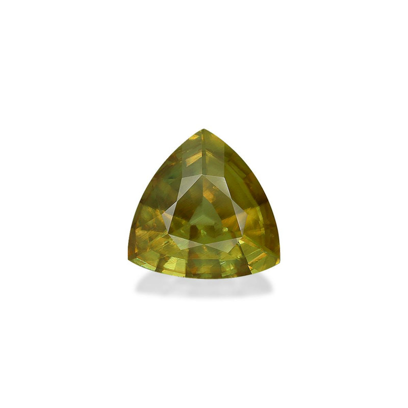 Trilliant-cut Sphene Lemon Yellow 3.98 carats