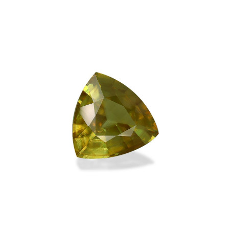 Trilliant-cut Sphene Lemon Yellow 3.98 carats