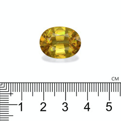 Sphene ovale snit Lemon Yellow 17.27 karaat