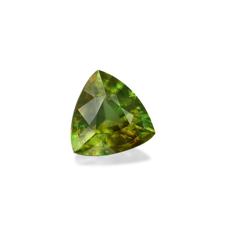 Trilliant-cut Sphene Lime Green 5.15 carats