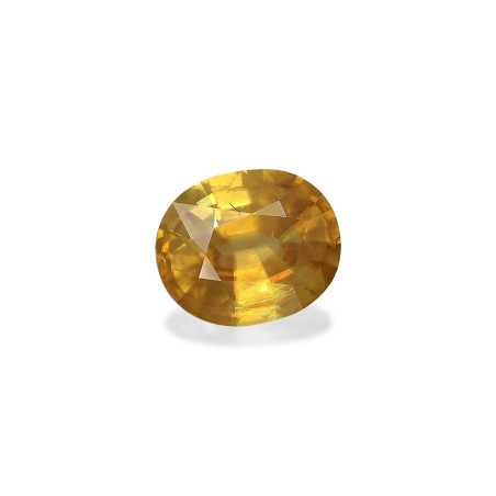 OVAL-cut Sphene Lemon Yellow 5.12 carats