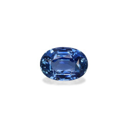 Ovale blauwe saffier Blauw...