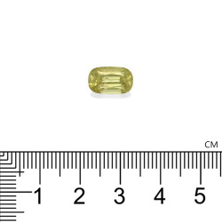 Chrysoberyl kussen geslepen Geel 3,43 karaat
