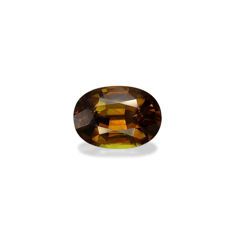 钛鈦矿 taille 椭圆形 绿色 5.48 carats