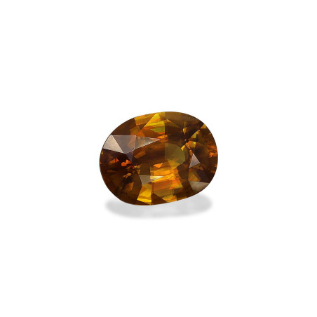 OVAL-cut Sphene Honey Yellow 7.64 carats