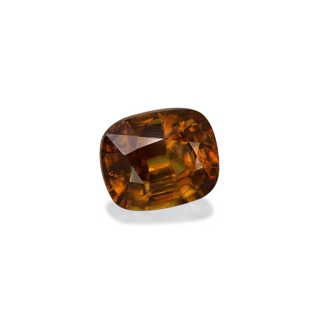 CUSHION-cut Sphene Honey Yellow 5.81 carats