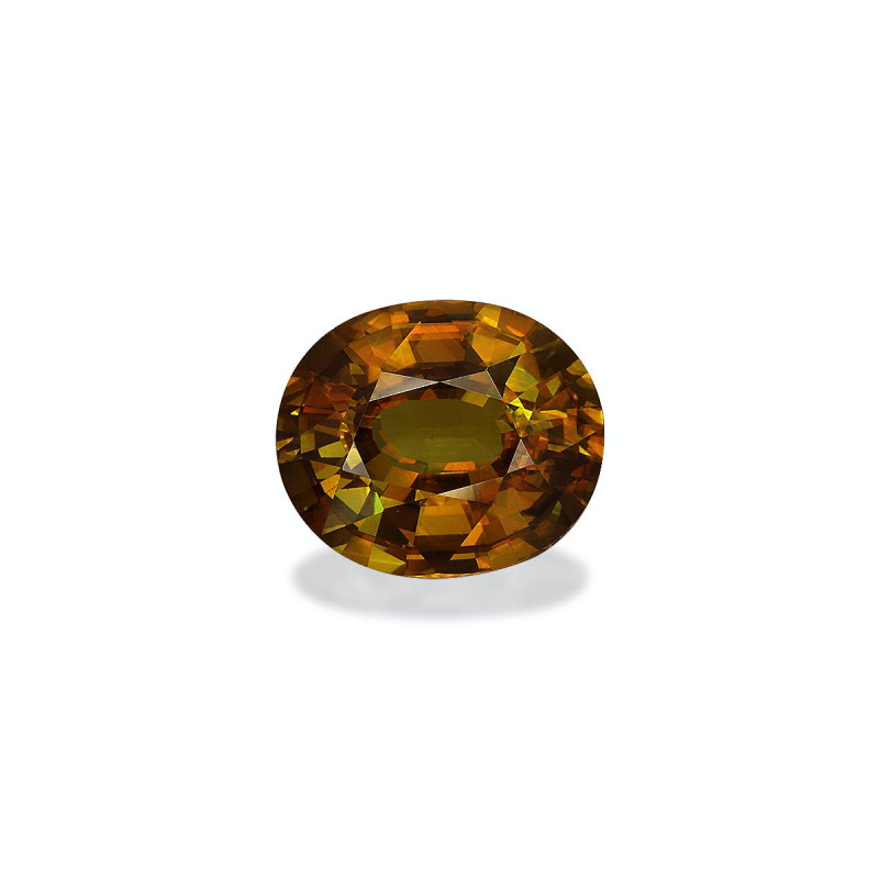 OVAL-cut Sphene Canary Yellow 5.83 carats