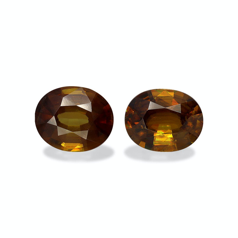 OVAL-cut Sphene Honey Yellow 8.64 carats