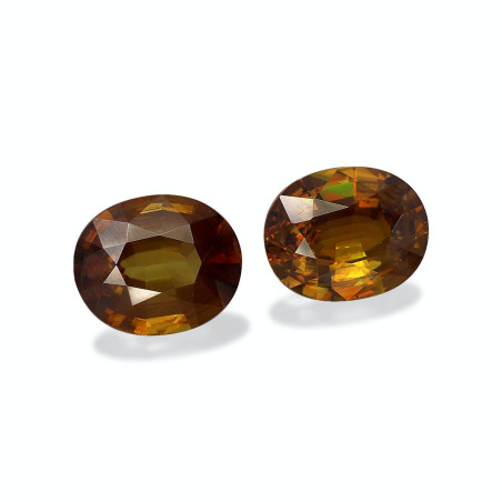 OVAL-cut Sphene Honey Yellow 8.64 carats