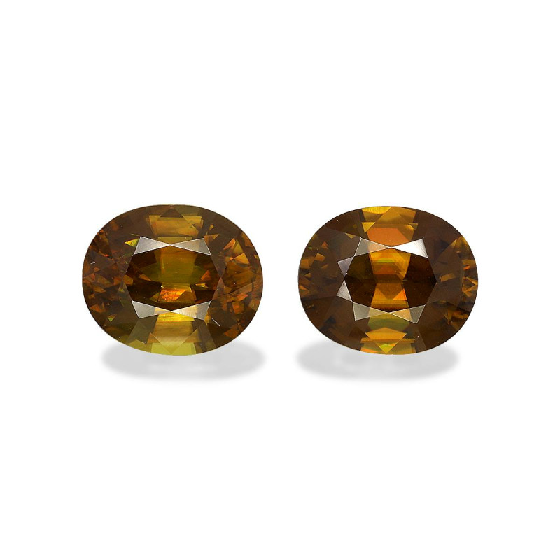 Esfena taille OVALE Marr&oacute;n 11.60 carats