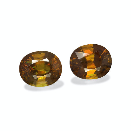 Esfena taille OVALE Marr&oacute;n 11.60 carats