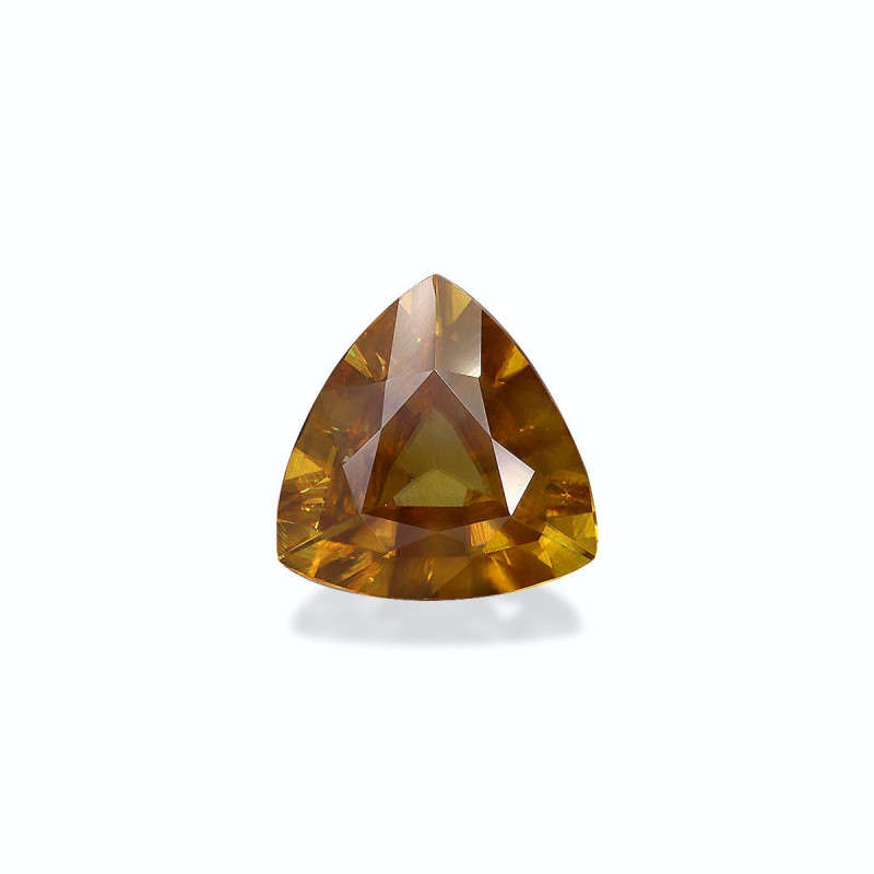 Sphene taille Trilliant  5.68 carats