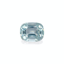 CUSHION-cut Aquamarine Sky...