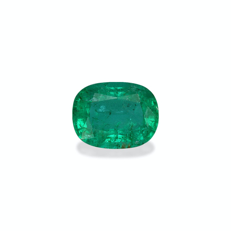 CUSHION-cut Zambian Emerald Green 1.33 carats