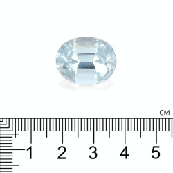 Ovaal geslepen Hemelsblauwe Aquamarijn van 18,51 karaat