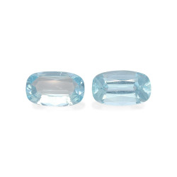 CUSHION-cut Aquamarine Blue...