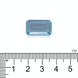 Rechthoekig geslepen Aquamarijn Arctic Blue 7,78 karaat