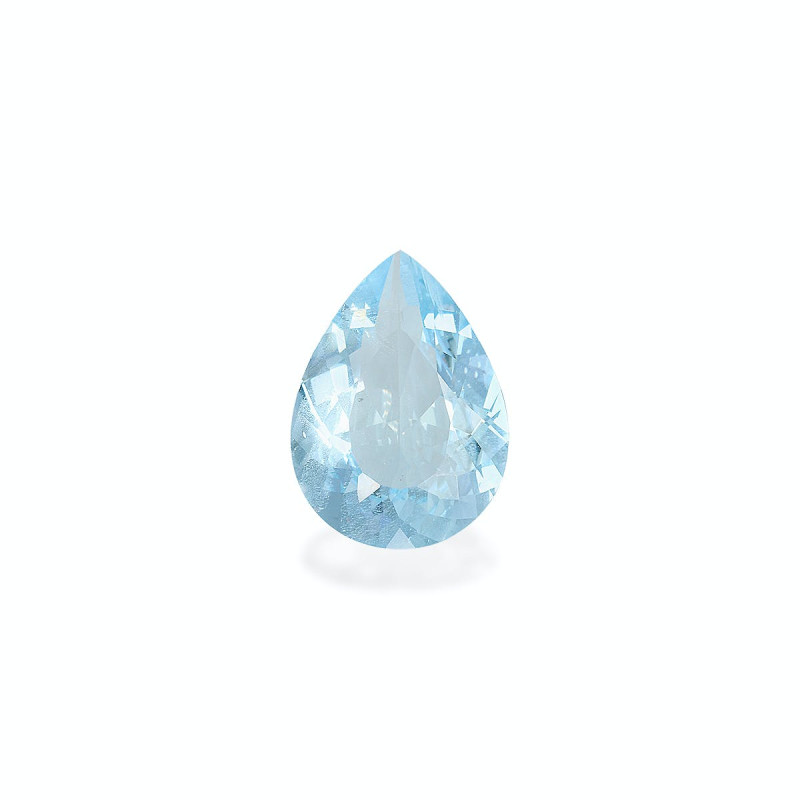 Pear-cut Aquamarine Sky Blue 4.93 carats
