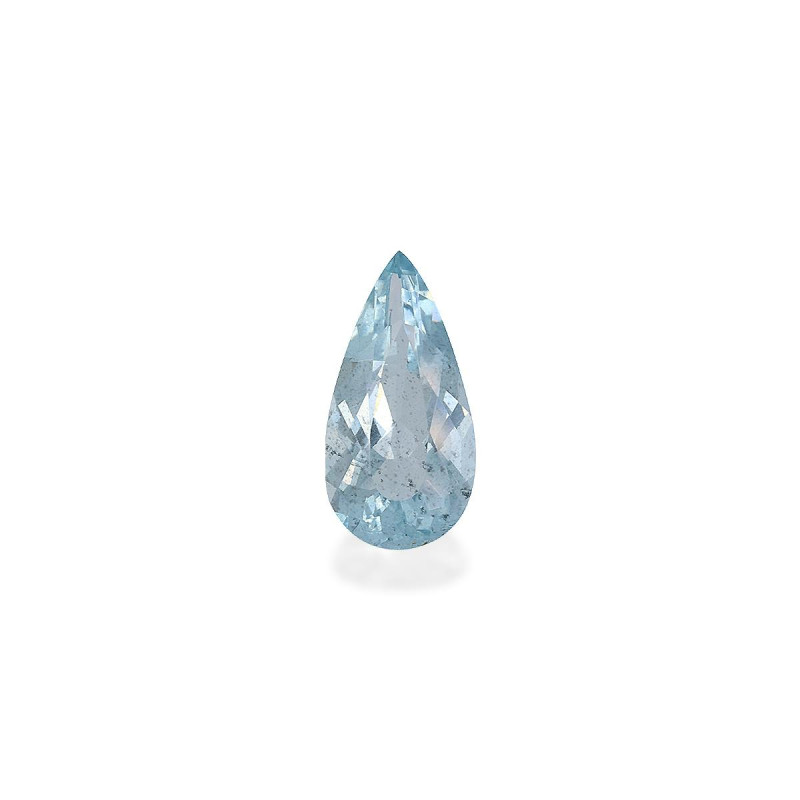 Pear-cut Aquamarine Sky Blue 6.14 carats