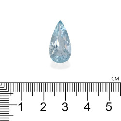 Hemelblauwe peervormige Aquamarijn van 6,14 karaat