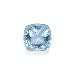 CUSHION-cut Aquamarine Sky...