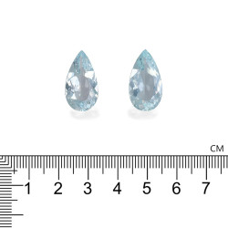 Aquamarijn Peer geslepen 17.19 karaat