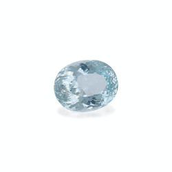 Ovaal geslepen hemelsblauwe Aquamarijn van 79,89 karaat