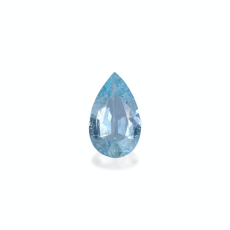 Pear-cut Aquamarine Baby Blue 3.44 carats
