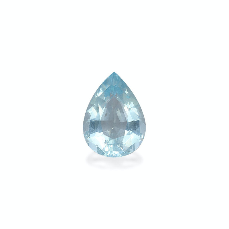 Aguamarina taille Poire Bleu Ciel 8.73 carats