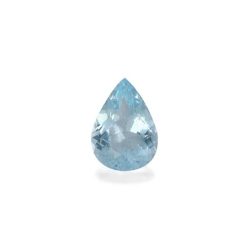Aguamarina taille Poire Bleu Ciel 7.29 carats