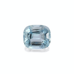 CUSHION-cut Aquamarine Sky...