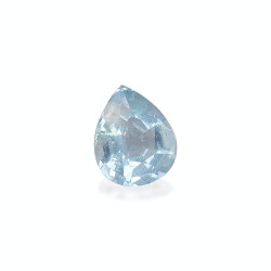 Hemelblauwe peervormige Aquamarijn van 8,71 karaat