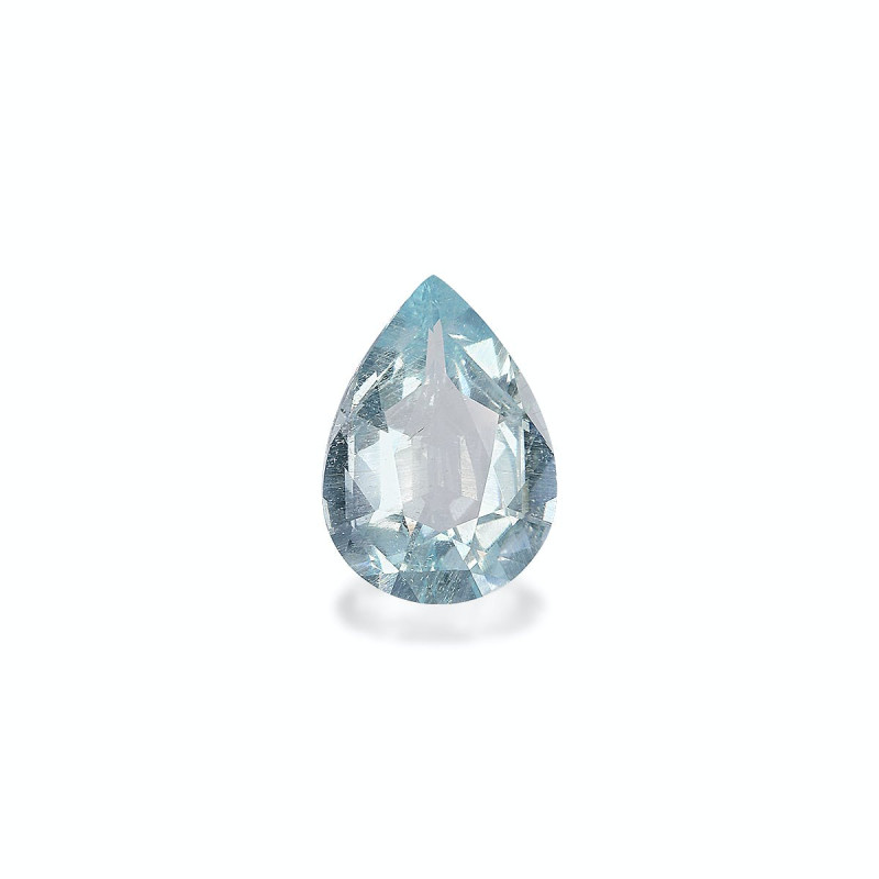 Pear-cut Aquamarine Sky Blue 6.03 carats