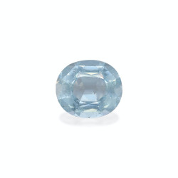 CUSHION-cut Aquamarine Sky...