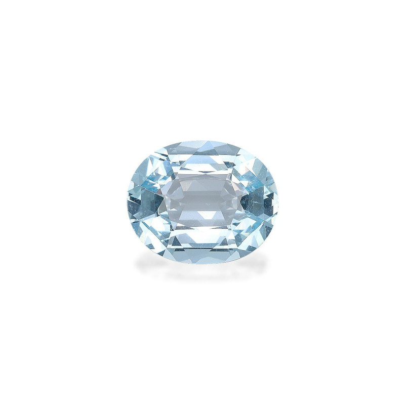 Ovaal geslepen hemelsblauwe Aquamarijn van 5,57 karaat