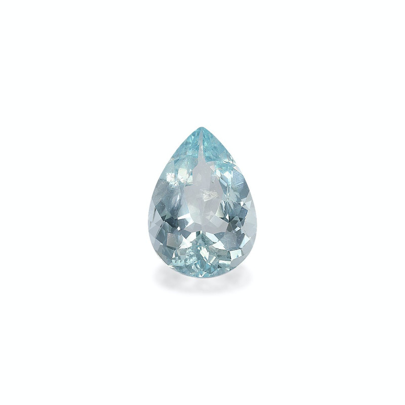 Pear-cut Aquamarine Sky Blue 5.24 carats