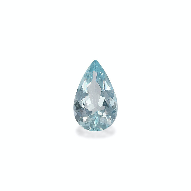 Pear-cut Aquamarine Sky Blue 4.42 carats